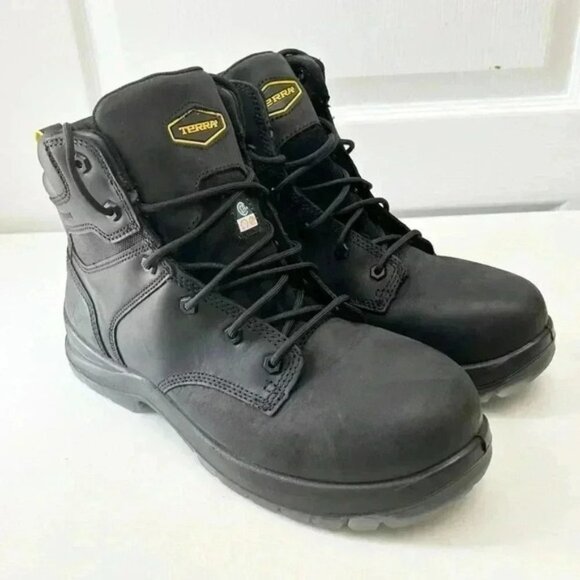 Terra Byrne Work Boot Unisex 6" Waterproof Composite Toe TR0A839BBLK Black 10 - Picture 5 of 16